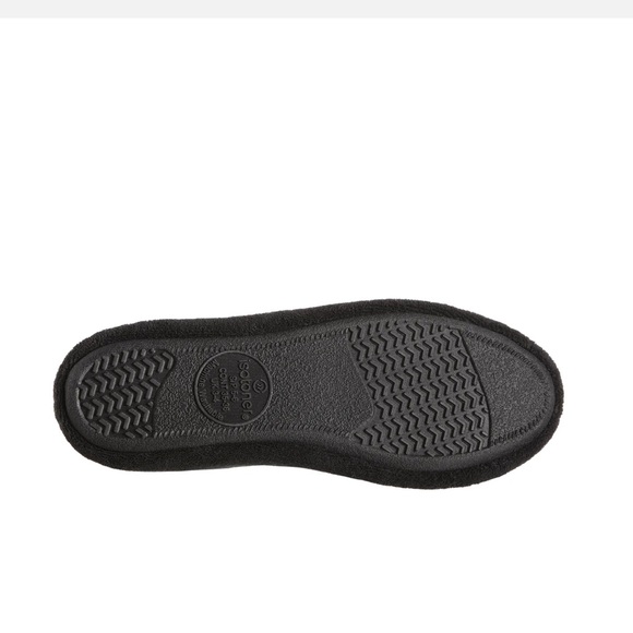 Isotoners Terry Ballerina Slipper Indoor/Outdoor Comfort Slipper Black S (5-6) - Picture 8 of 10